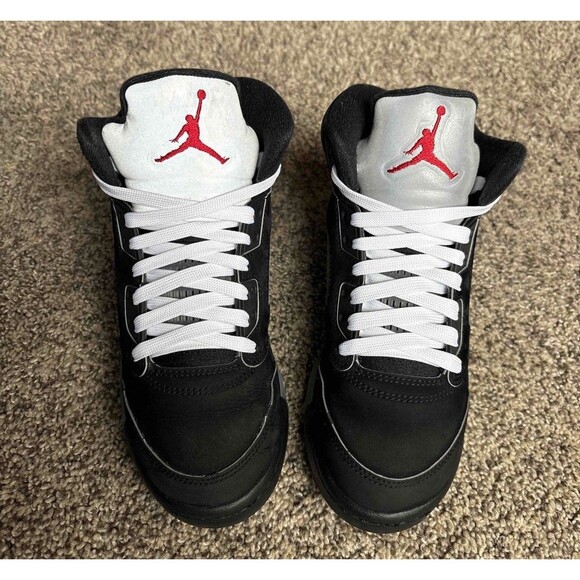 Nike Air Jordan 5 Retro Black Metallic Reimagined Size 4 Youth (Size 5.5 Women's - Picture 3 of 9